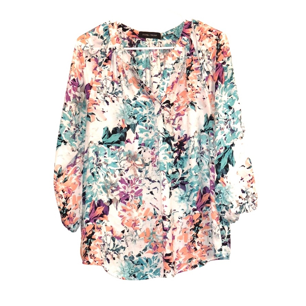 Floral Ivanka Trump blouse